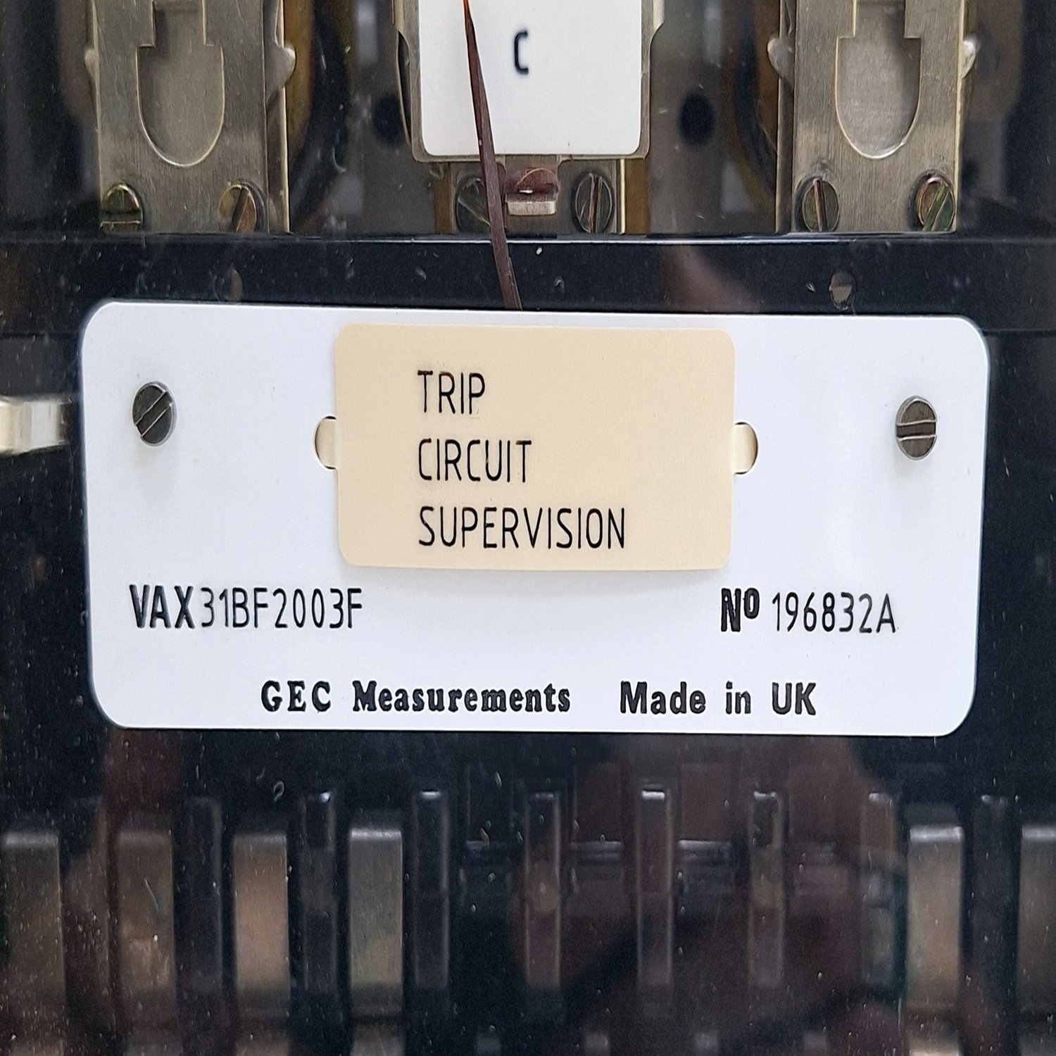GEC_Measurements_VAX31BF2003F_Protection_Relay11