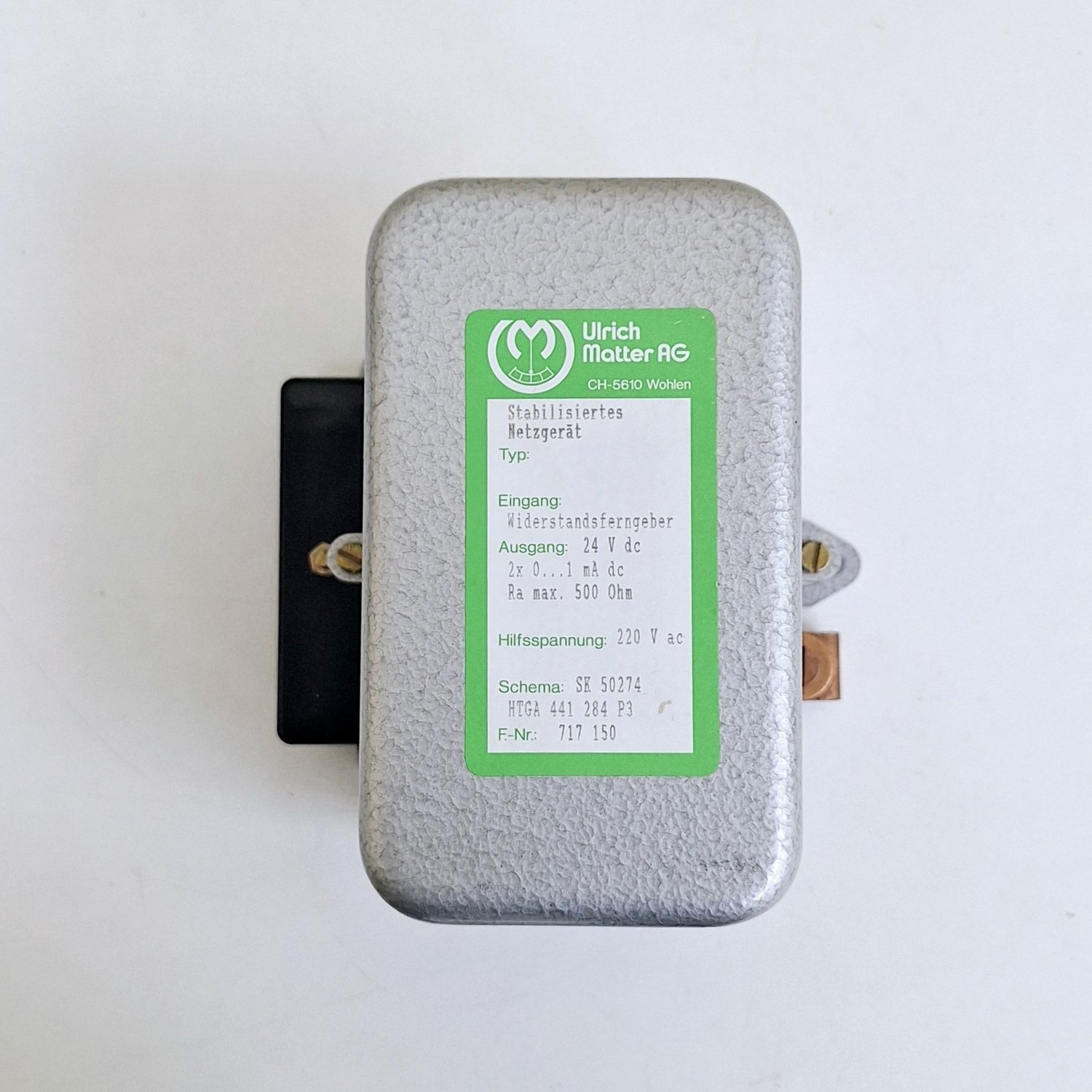 Ulrich_Matter_717_150_Stabilized_Power_supply_Resistance_Transmitter_220V_ac12