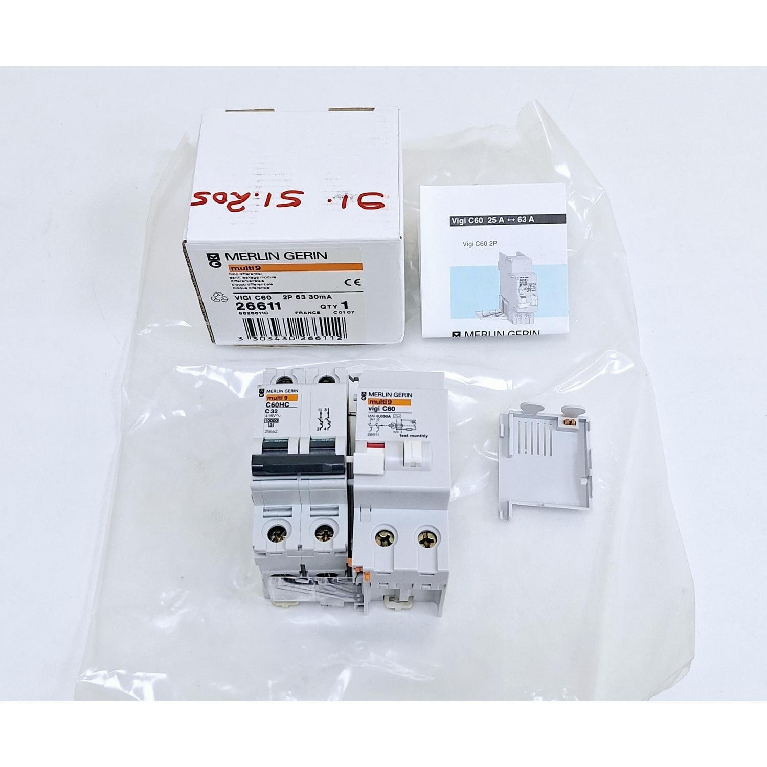 1041_Merlin_Gerin_multi9_VIGI_C60__26611__C60HC_C32_Earth_Leakage_Module_2P_63_30mA_1