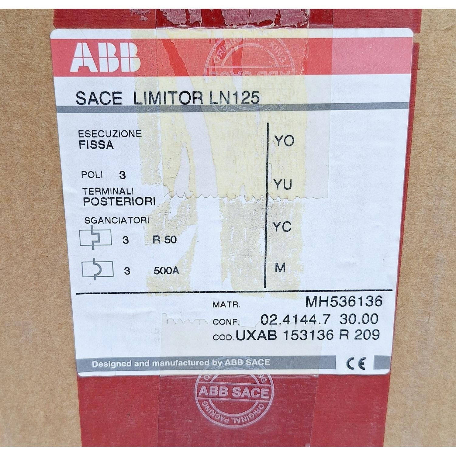 117_ABB_SACE_LN_125_Circuit_Breaker_Limitor_Im_500_In125A_Ue690V3