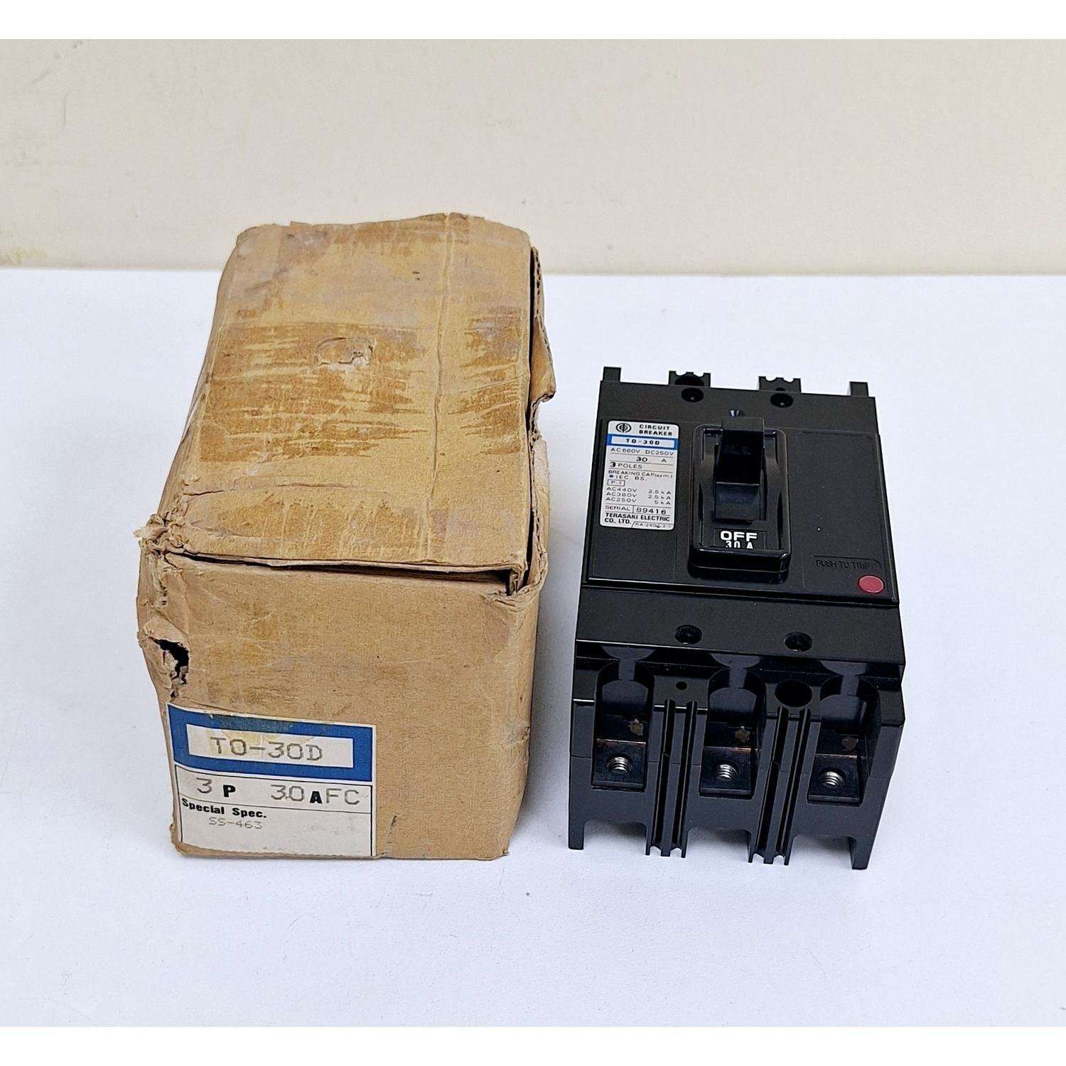 1795_Terasaki_TO-30D__30A_Circuit_Breaker_3_Poles_AC660V_DC250V2
