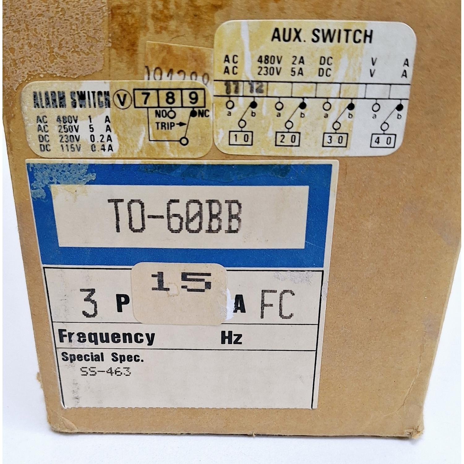 1807_Terasaki_TO-60BB__15A_Circuit_Breaker_3_Poles_660V_AC_250V_DC3