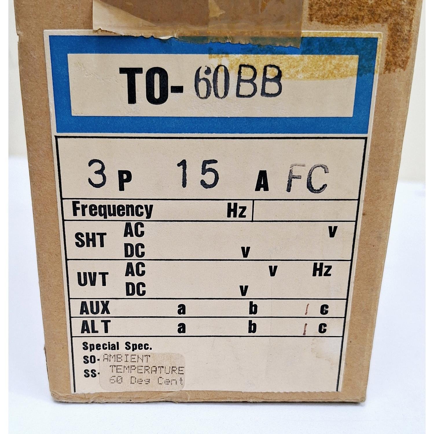 1817_Terasaki_TO-60BB__15A_Circuit_Breaker_AC550V_DC250V_3P3
