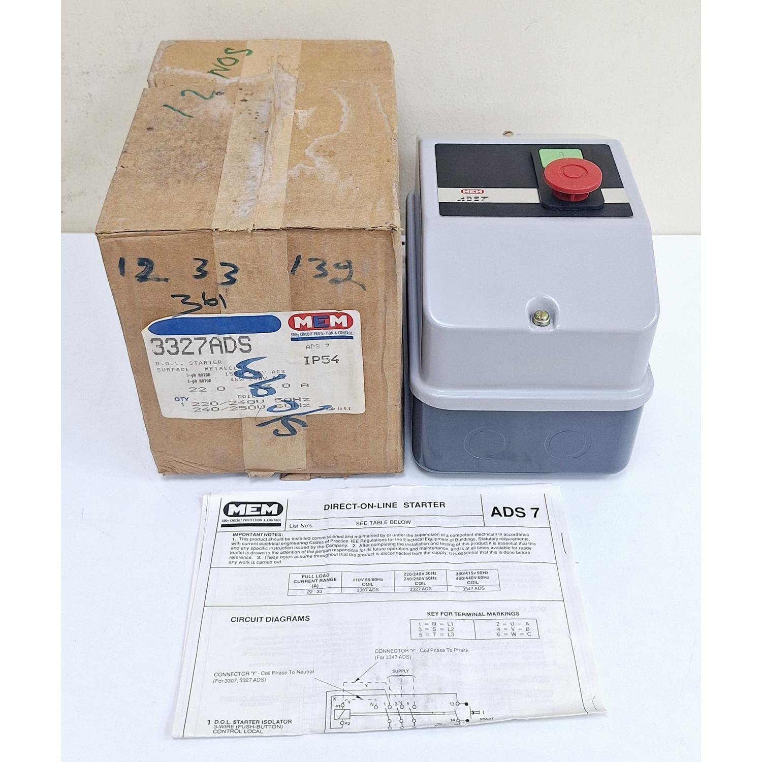 835_MEM_ADS7__3327ADS_DOL_Starter_Isolator_220240V_50_Hz2
