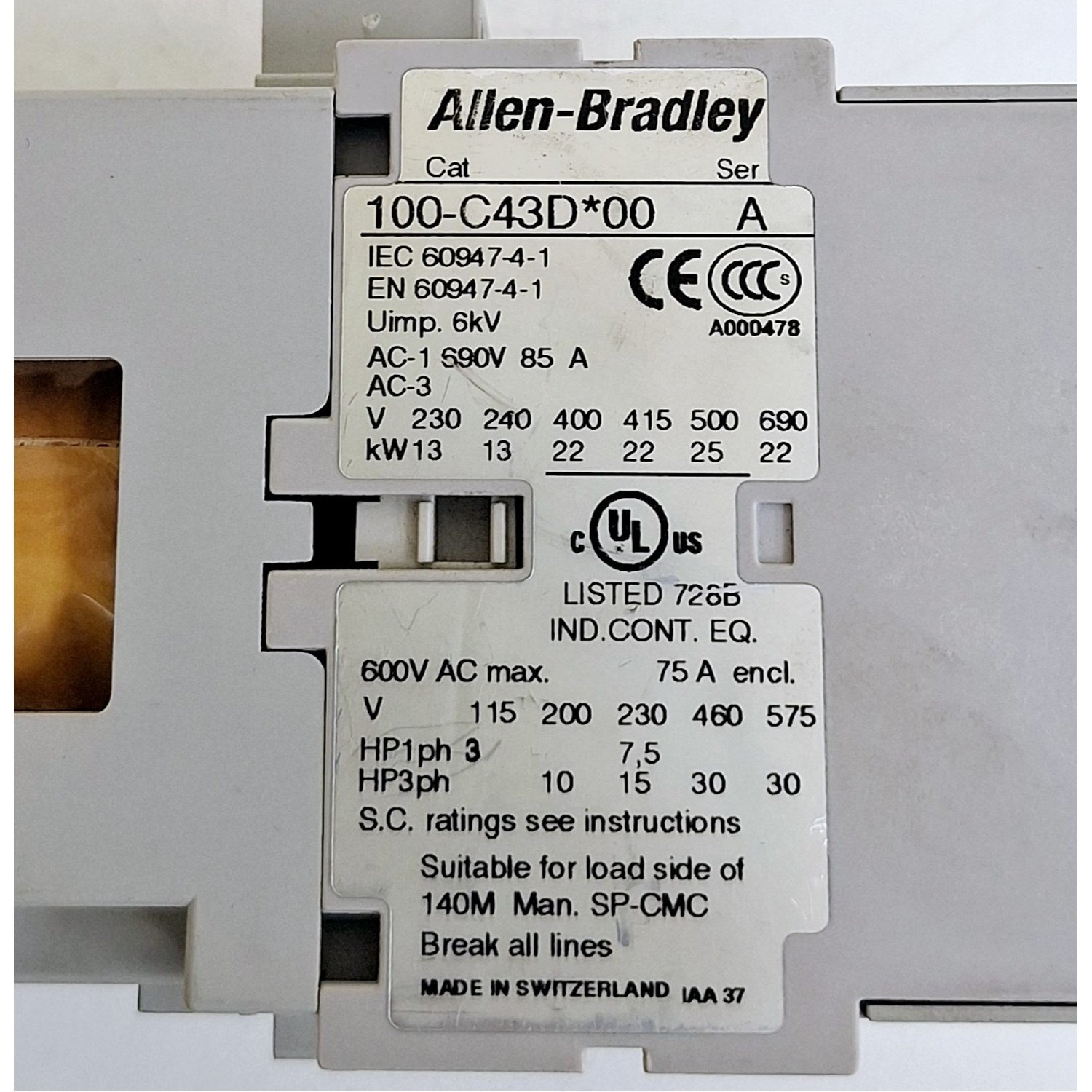 Allen_Bradley_100-C43D00__100-S_Auxiliary_Contact_Allen_Bradley_100-C43D00__100-S_Auxiliary_Contact__12