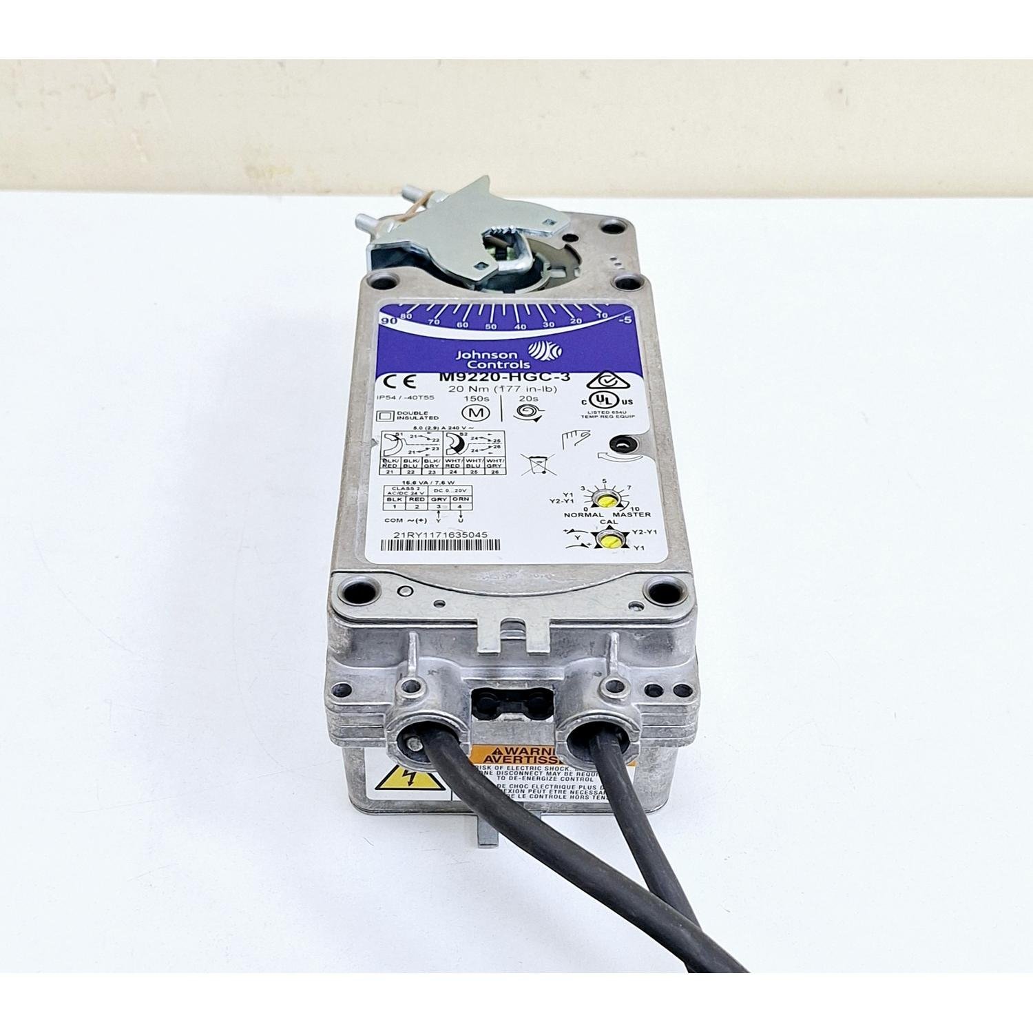 Johnson_Controls_M9220-HGC-3_Rotary_Actuator_24_VACVDC_Johnson_Controls_M9220-HGC-3_Rotary_Actuator_24_VACVDC_9.jpg